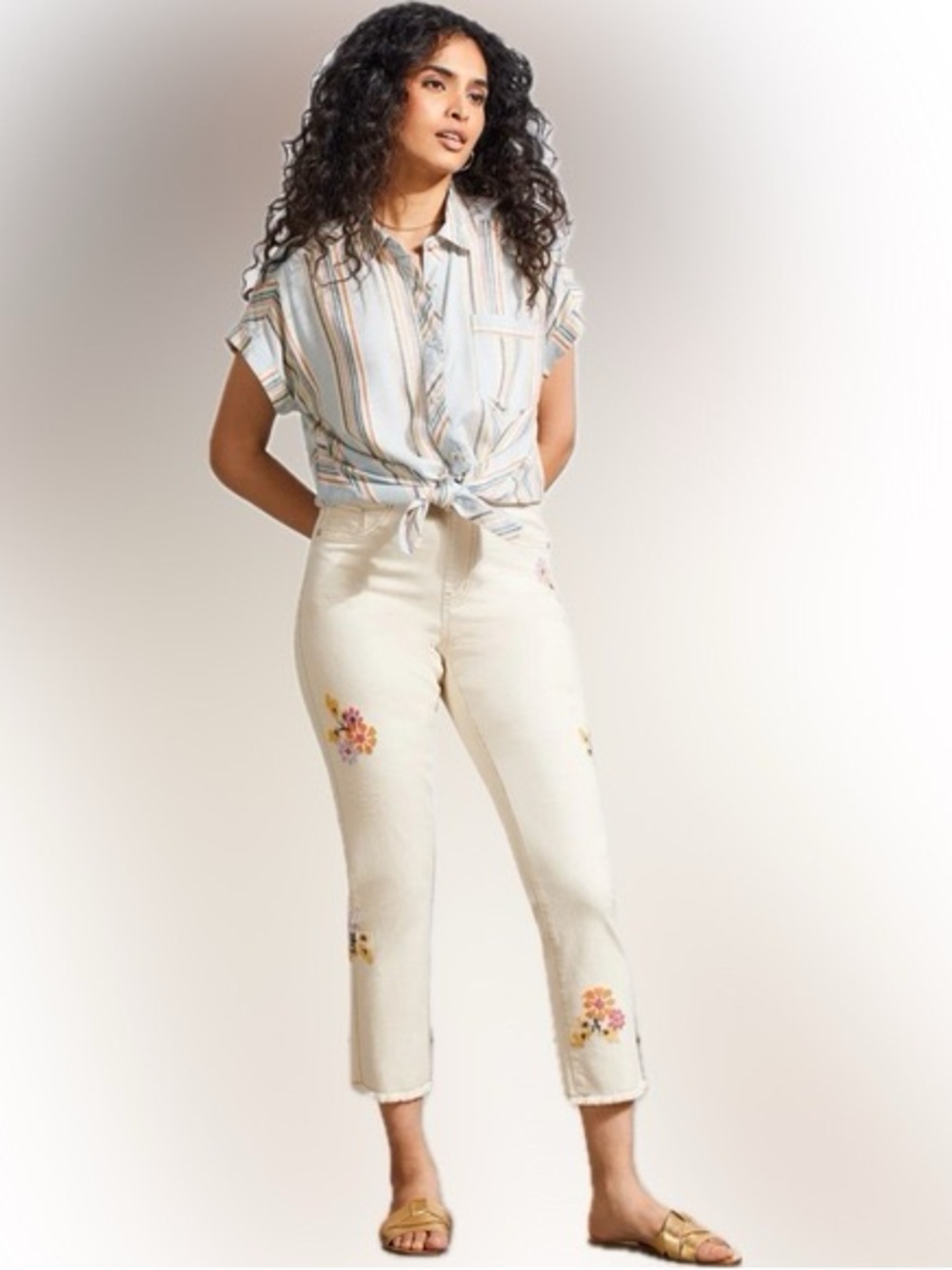 Tribal Embroidered Jeans